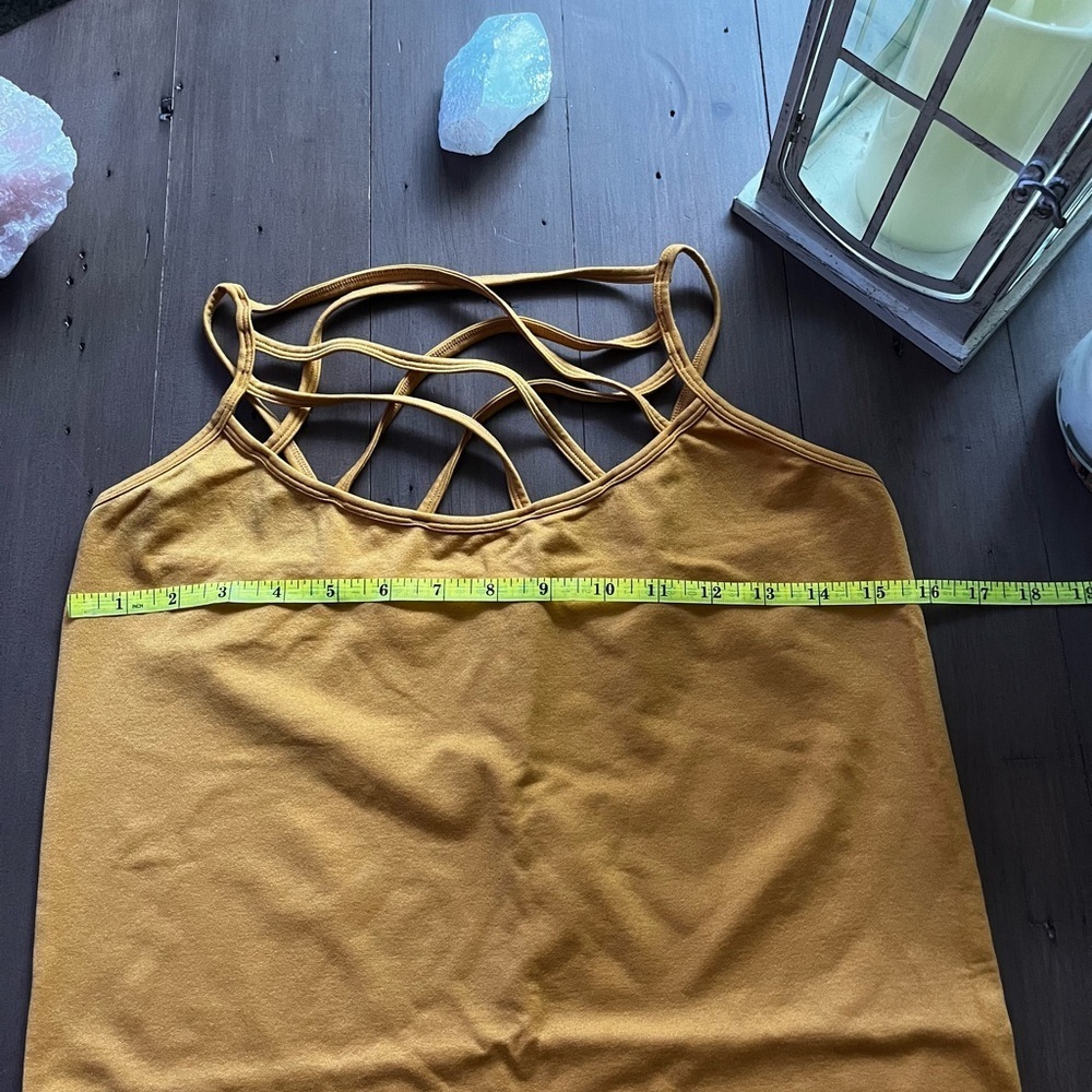 Zenana Outfitters Mustard Strappy Tank Top - Picture 5 of 5